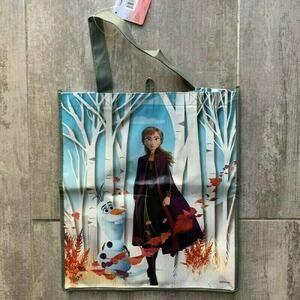FROZEN II 2 Large Reusable TOTE Bag Anna Olaf Disney Collectible Travel NEW
